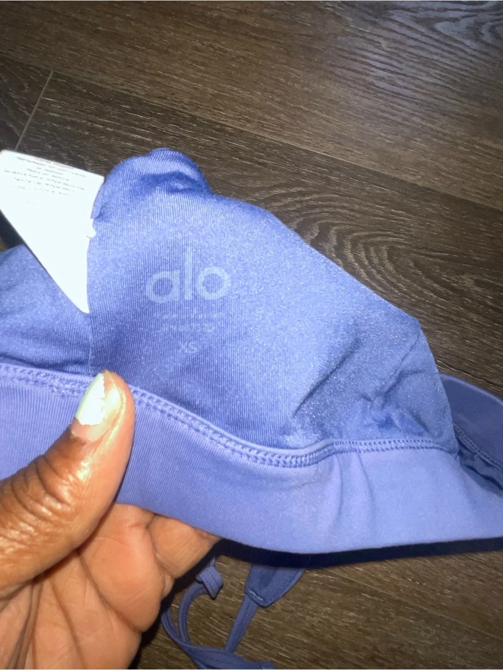 ALO Yoga Periwinkle Blue CrissCross Sports Bra XS
